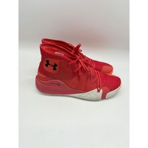 Under Armour Anatomix Spawn Mid Red Basketball Shoes Mens Size 14 3021262604
